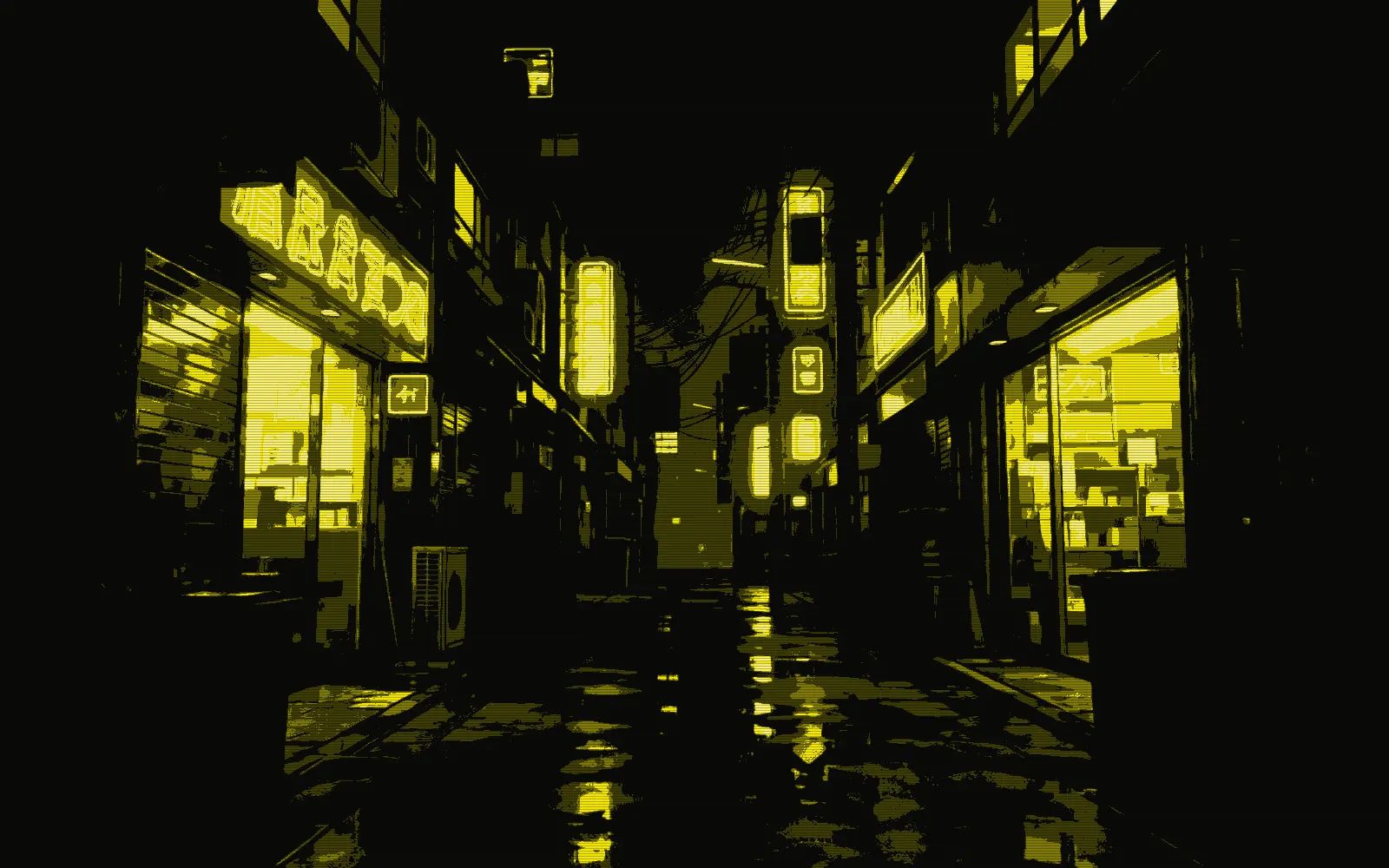 The Night look, a dark netrunner heads-up display, shown on a laptop